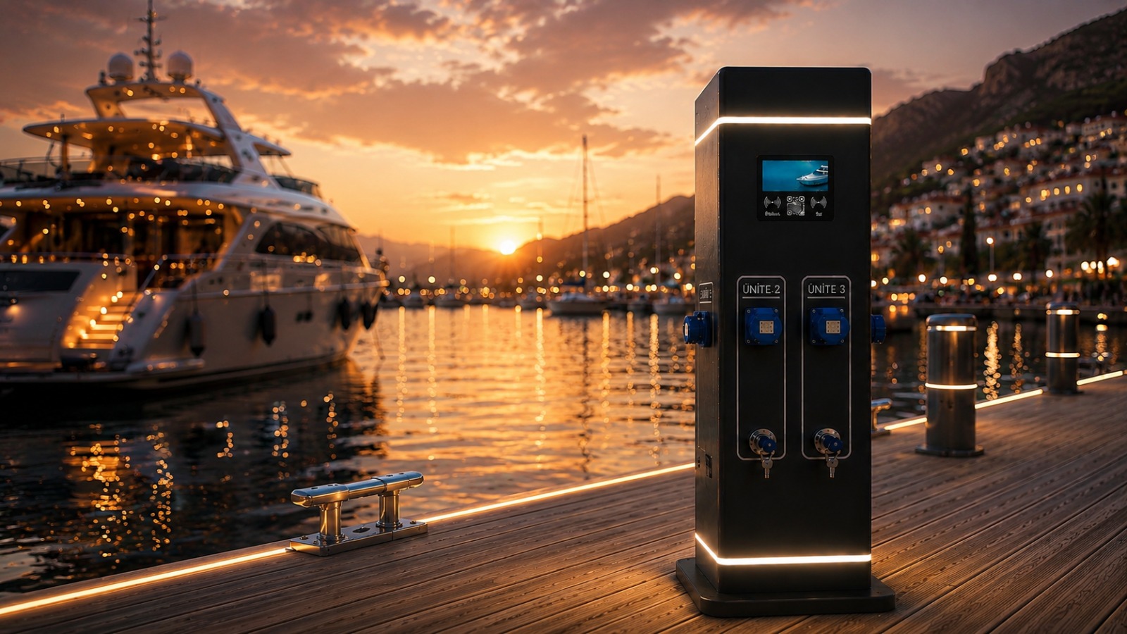 FlaiMarin OEM gömülü marina pedestal işletim sistemi